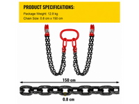 Thumbnail for 4 Leg Lifting Chain Chain Sling with Grab Hooks 5 Ton