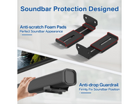 Thumbnail for Adjustable Soundbar Wall Mount Brackets