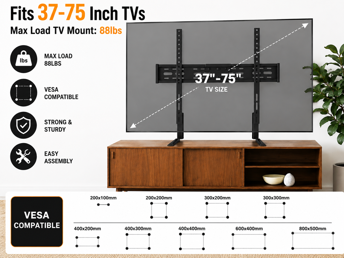 Universal TV Stand Table Top TV Stand
