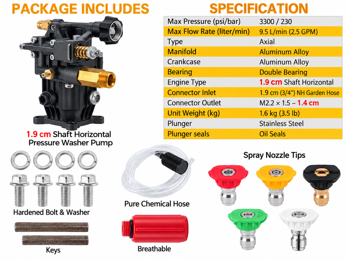 Pressure Washer Pump Power Washer Pump 3/4"