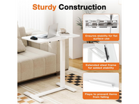 Thumbnail for Adjustable Overbed Table with Tilting Desktop