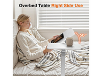 Thumbnail for Adjustable Overbed Table with Tilting Desktop