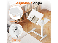 Thumbnail for Adjustable Overbed Table with Tilting Desktop