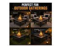 Thumbnail for Fire Pit Barbecue Grill Table