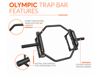 Thumbnail for Olympic Trap Bar Heavy Duty Hex Bar for Deadlift