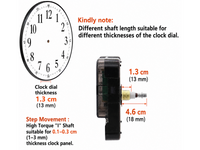 Thumbnail for Silent Quartz Clock Mechanism Movement