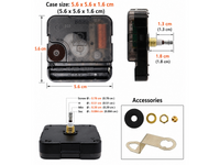 Thumbnail for Silent Quartz Clock Mechanism Movement