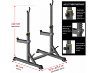Thumbnail for Adjustable Barbell Squat Rack Stand