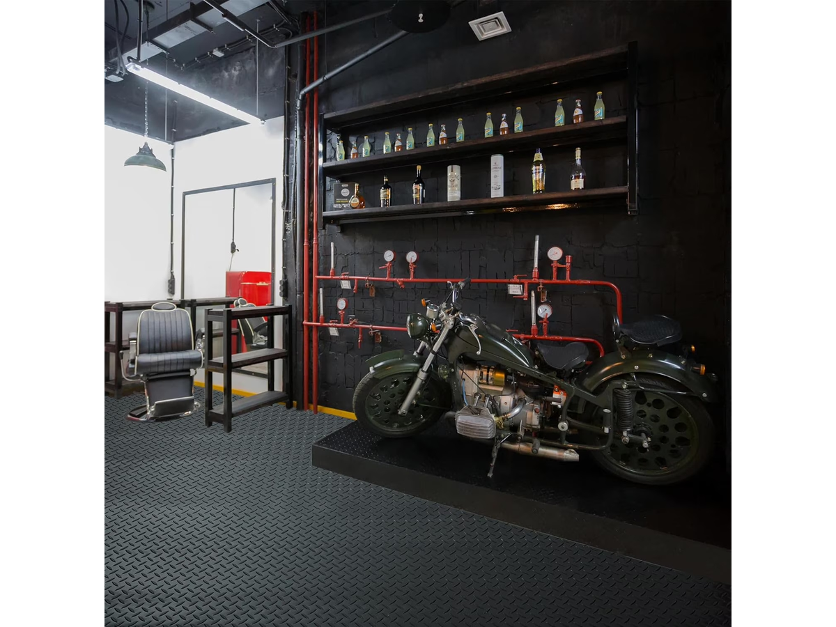 5M Garage Floor Mat Rubber Flooring Black