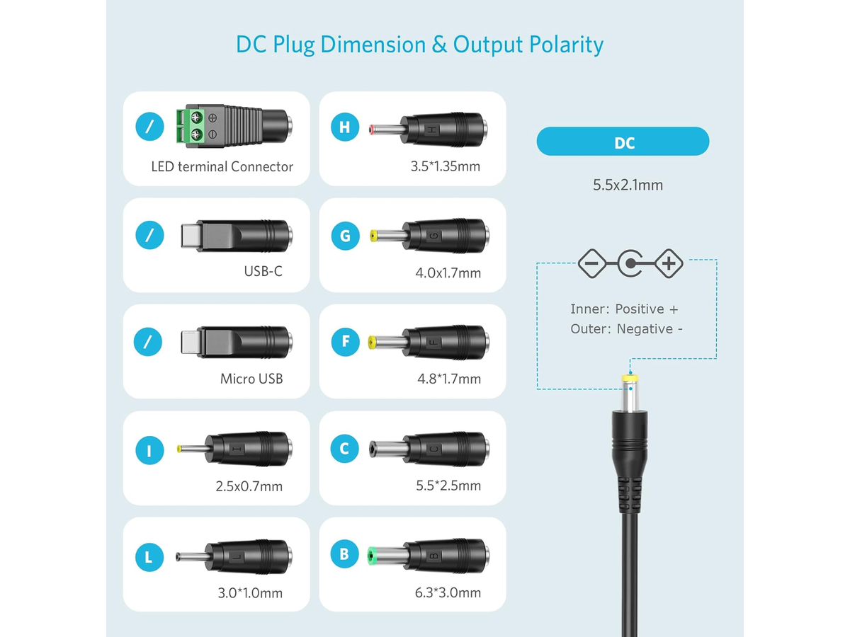 Adjustable Universal Power Adapter