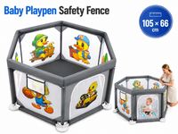 Thumbnail for Baby Playpen Grey