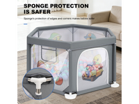 Thumbnail for Baby Playpen Grey