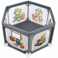 Thumbnail for Baby Playpen Grey