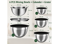 Thumbnail for Mixing Bowls with Lids Set
