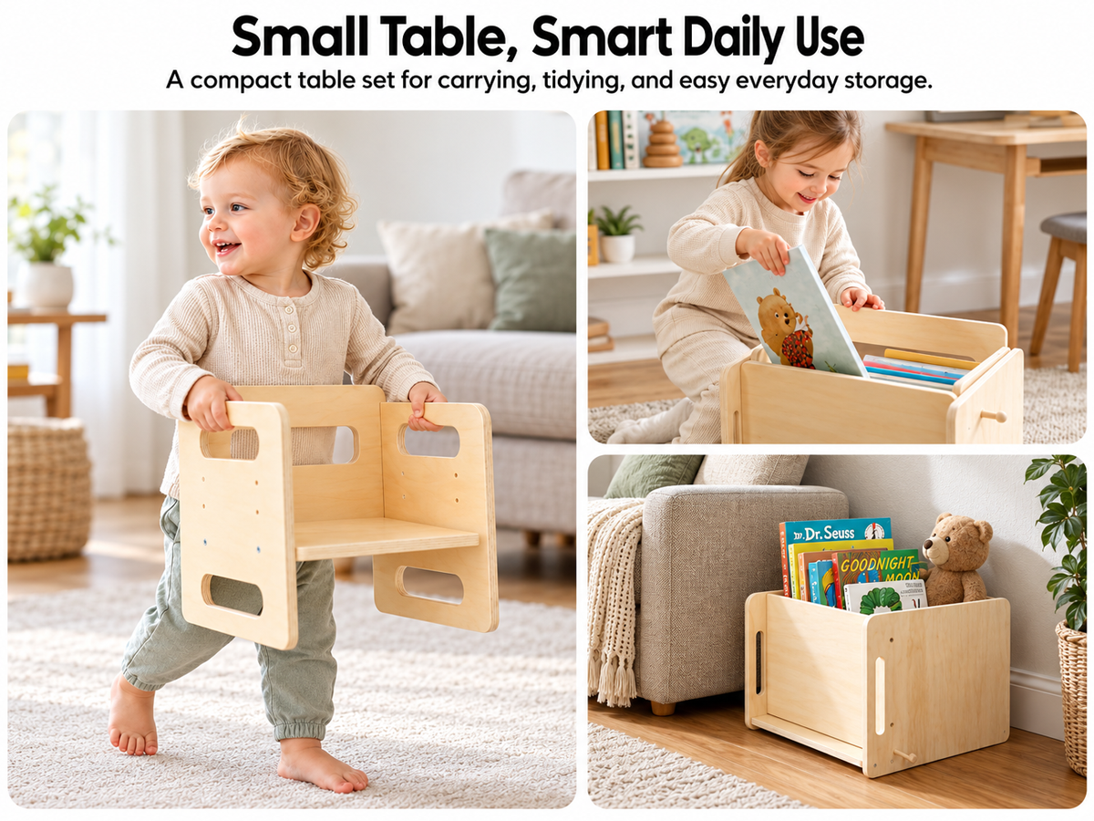 Wooden Activity Table and Chair Set
