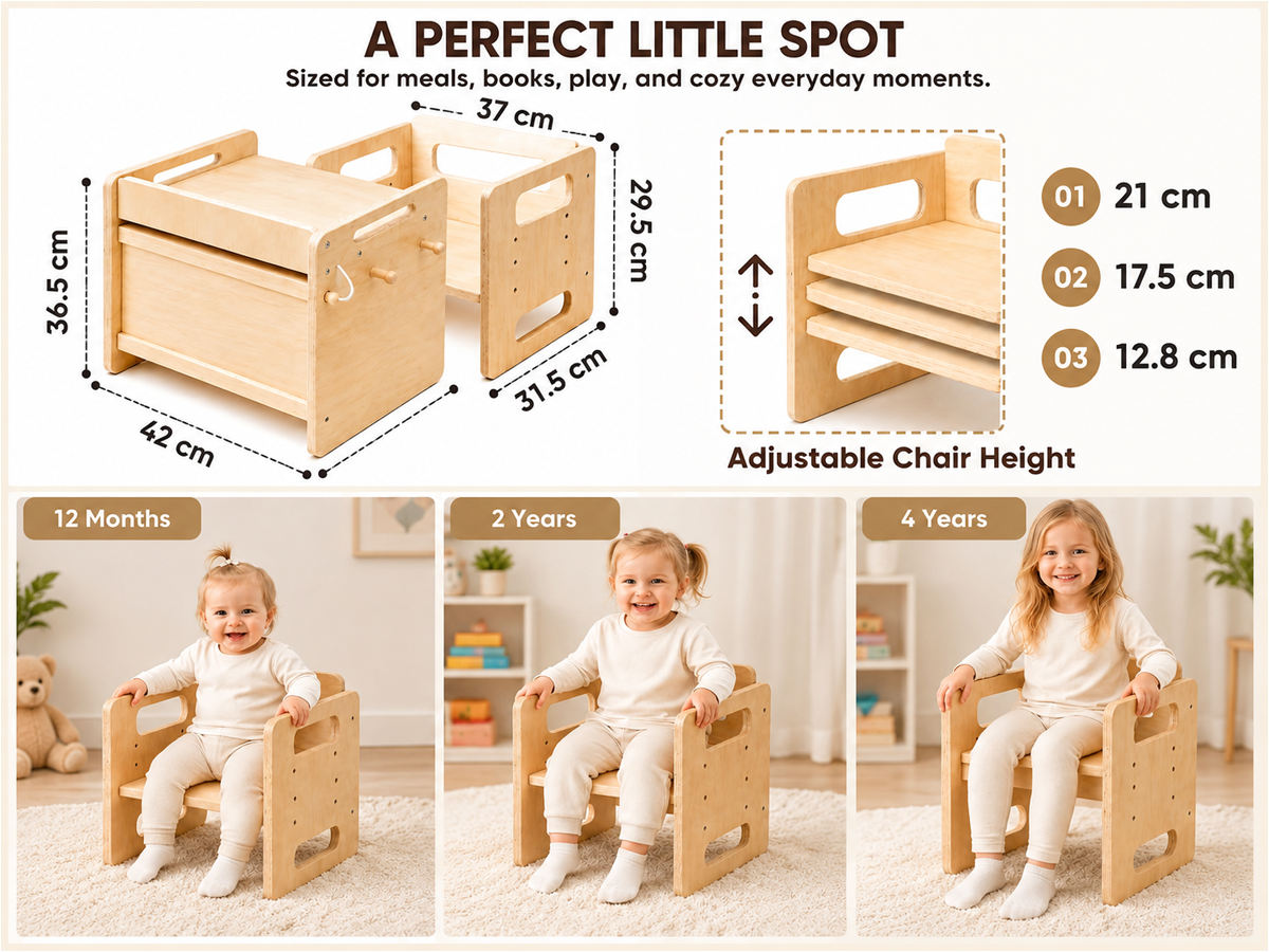 Wooden Activity Table and Chair Set