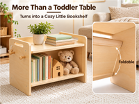 Thumbnail for Wooden Activity Table and Chair Set