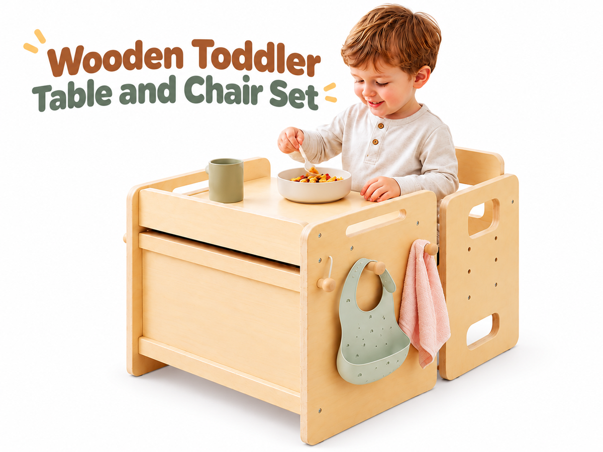 Wooden Activity Table and Chair Set