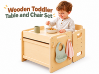 Thumbnail for Wooden Activity Table and Chair Set