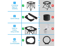 Thumbnail for Portable Camping Toilet