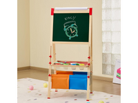 Thumbnail for Wooden Art Easel Whiteboard Chalkboard with Paper Roll
