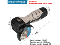 Thumbnail for Cordless Electric Angle Grinder