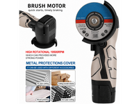 Thumbnail for Cordless Electric Angle Grinder
