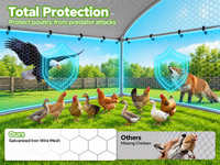 Thumbnail for Large Chicken Coop Run