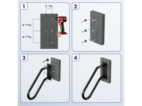 Thumbnail for Wall Mount Handrail for Outdoor Steps