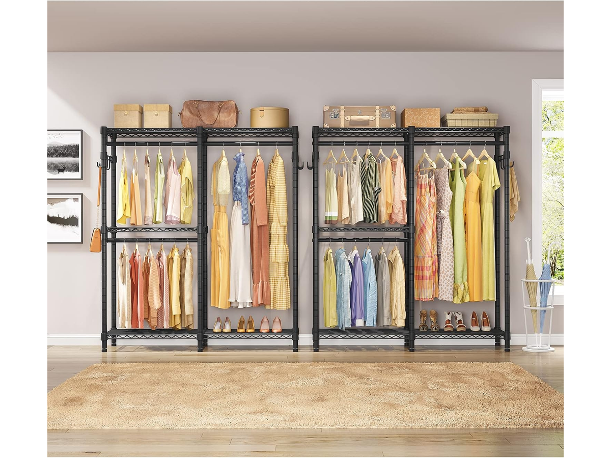 Metal Wardrobe Clothes Rack