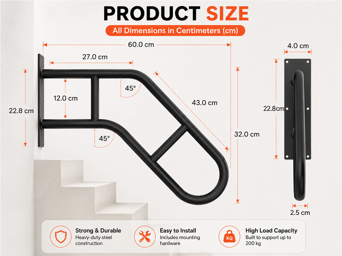 Handrail Outdoor Stairs Handrail Outdoor