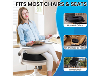Thumbnail for Donut Pillow Orthopedic Memory Foam Seat Cushion – Tailbone Support Black