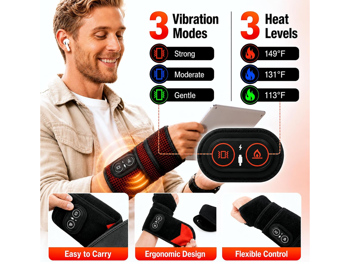 Red Light Therapy Wrist Heating Pad