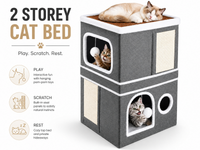 Thumbnail for Foldable Cat House