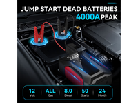 Thumbnail for Emergency Car Jump Starter 4000A