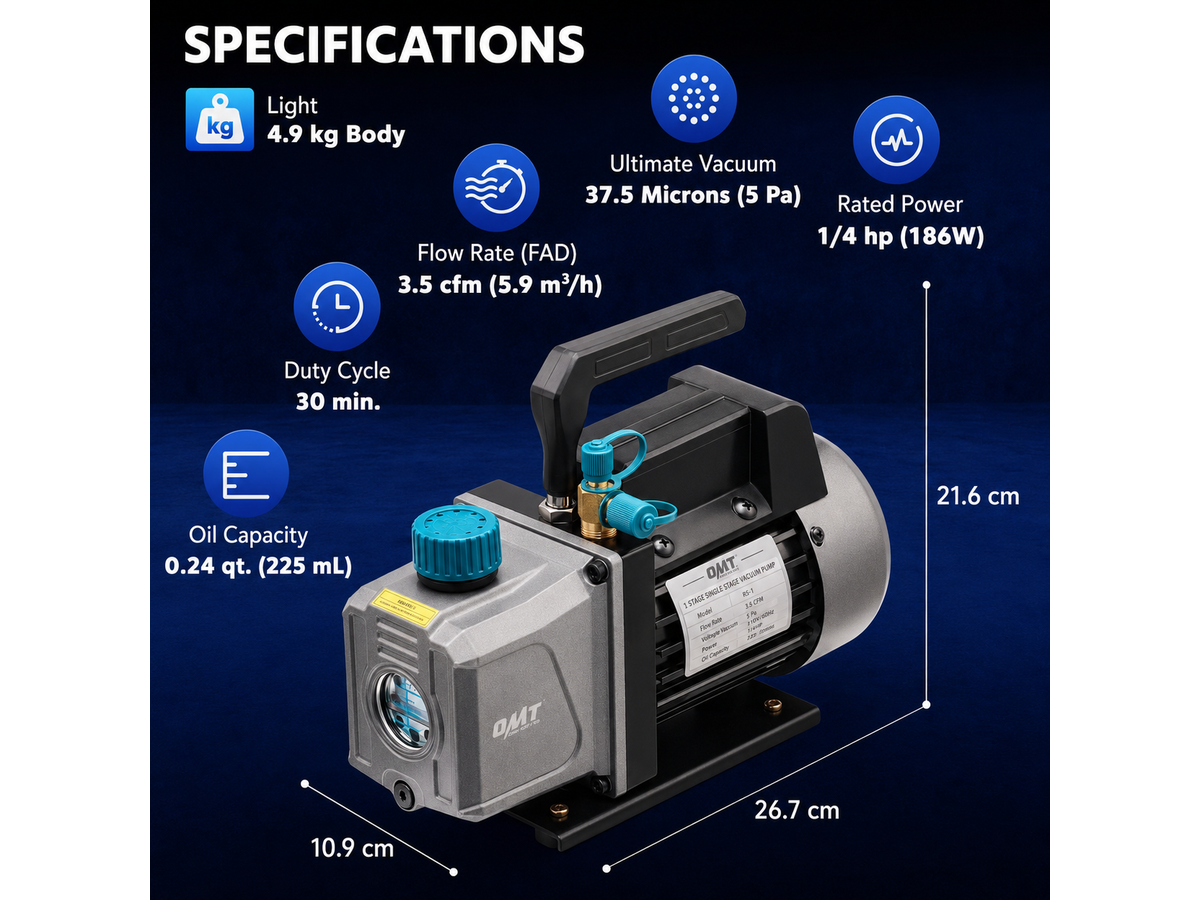3.5CFM Vacuum Pump Single Stage