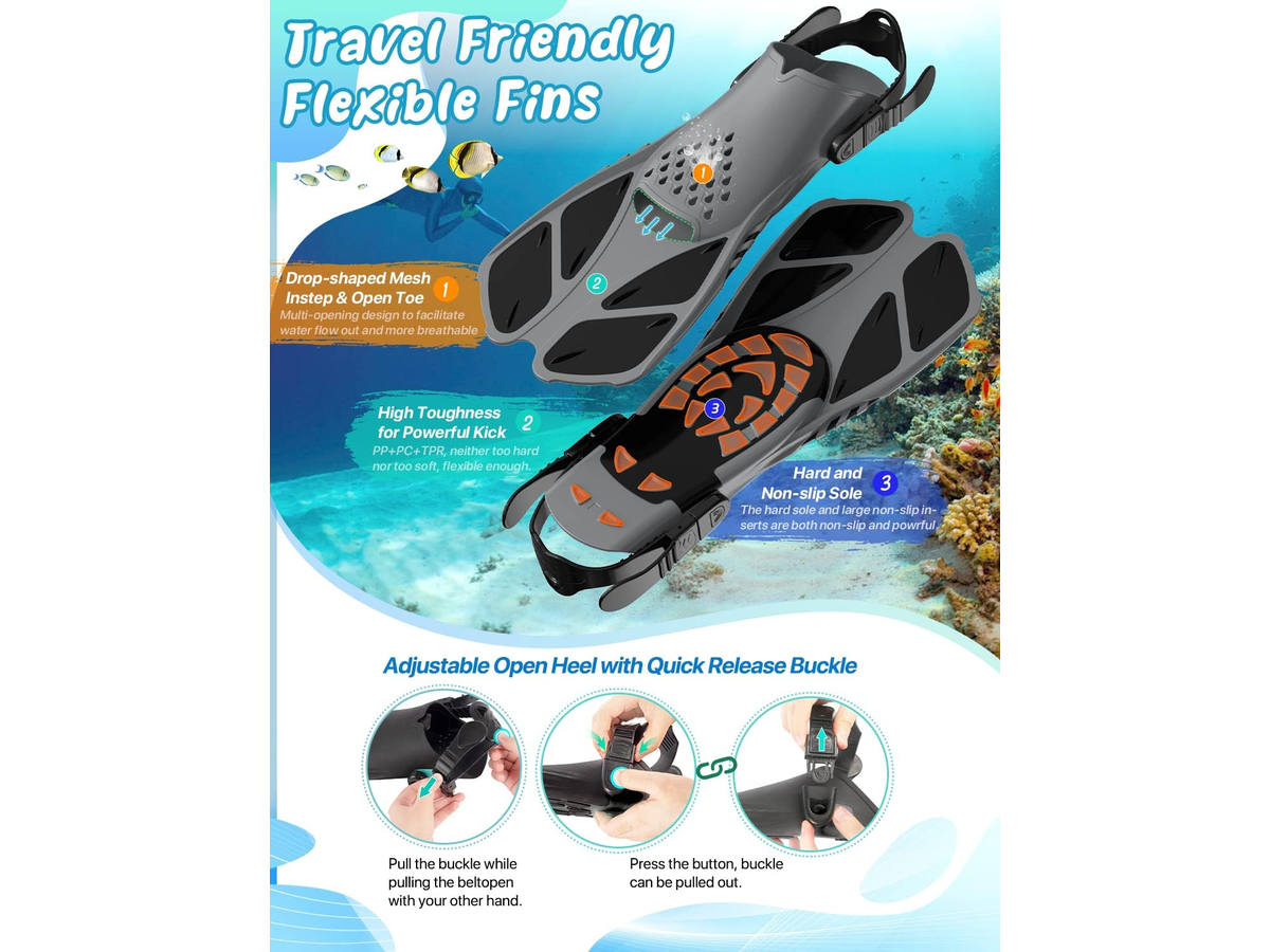 Mask Fins Snorkel Set
