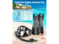 Thumbnail for Mask Fins Snorkel Set