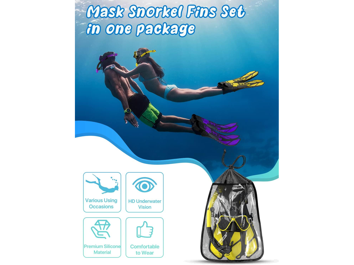 Mask Fins Snorkel Set