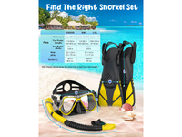 Thumbnail for Mask Fins Snorkel Set