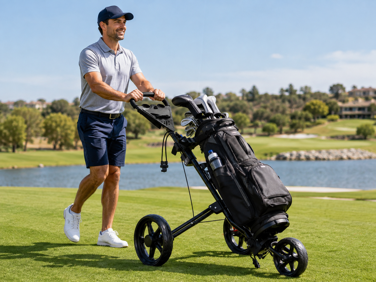 Wheel Golf Trundler Folding Golf Trolley