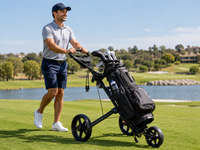 Thumbnail for Wheel Golf Trundler Folding Golf Trolley