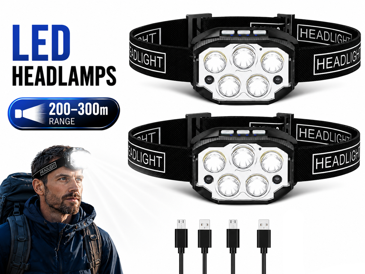 Rechargeable Head Torch Headlamp
