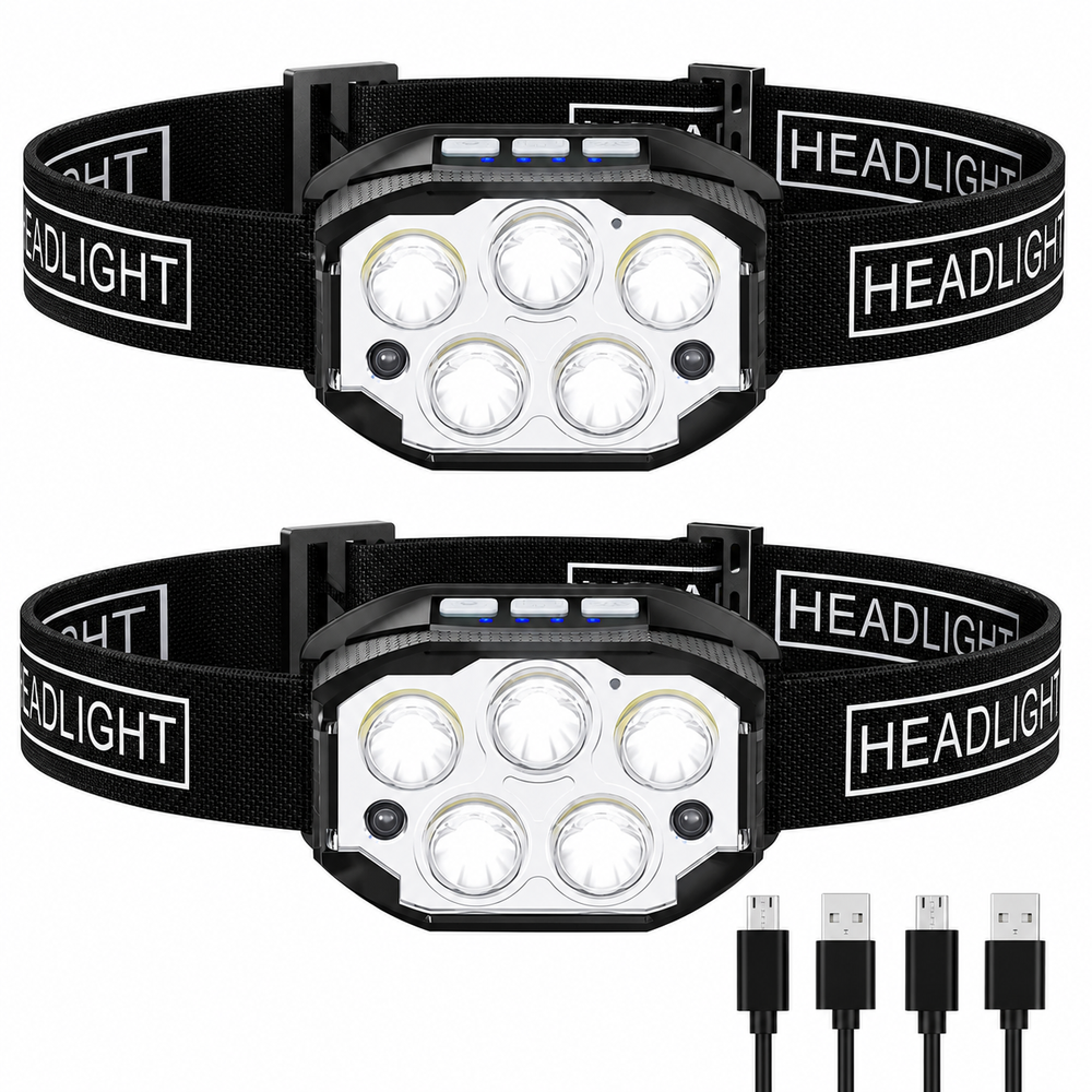 Rechargeable Head Torch Headlamp