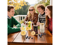 Thumbnail for 4 Pack Drinking Glass Cup with Bamboo Lid and Straw Set