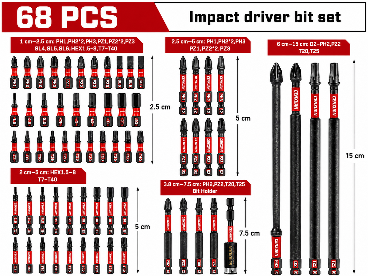 Impact Driver Bit Set