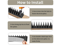 Thumbnail for Bird Spikes Pest Control Fence 22 PCS