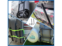 Thumbnail for Camper RV Bumper Mount Tote Tank Carrier Rack