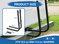 Thumbnail for Camper RV Bumper Mount Tote Tank Carrier Rack