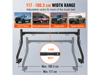 Thumbnail for Truck Bed Rack 2 Piece Adjustable Heavy Duty Pickup Rack